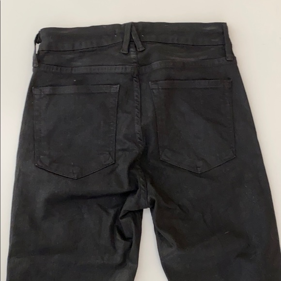 SOLD: Good American Wax Coated Black Jeans - Picture 5 of 6